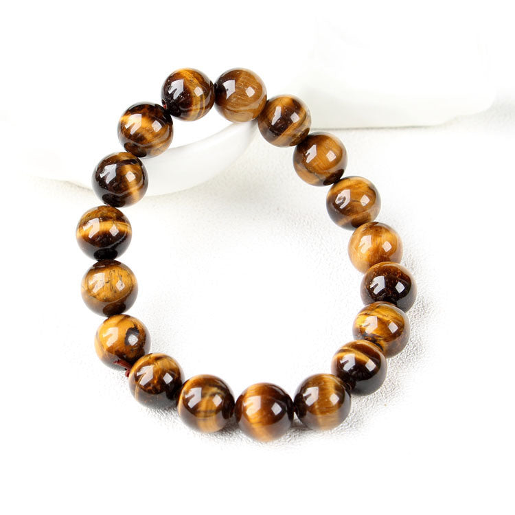 Yellow Tiger Eye Stone Bracelet Tiger Eye Single Circle Hand String