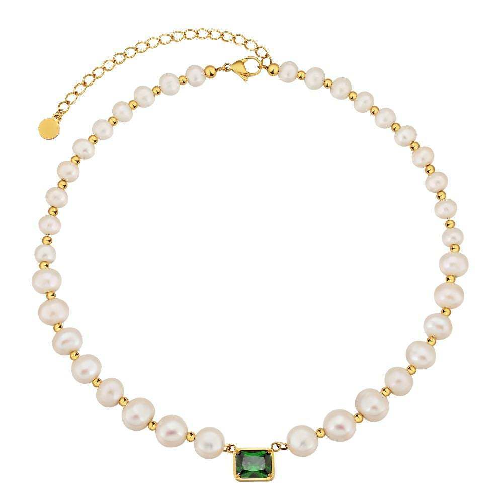 French Freshwater Natural Pearl Necklace