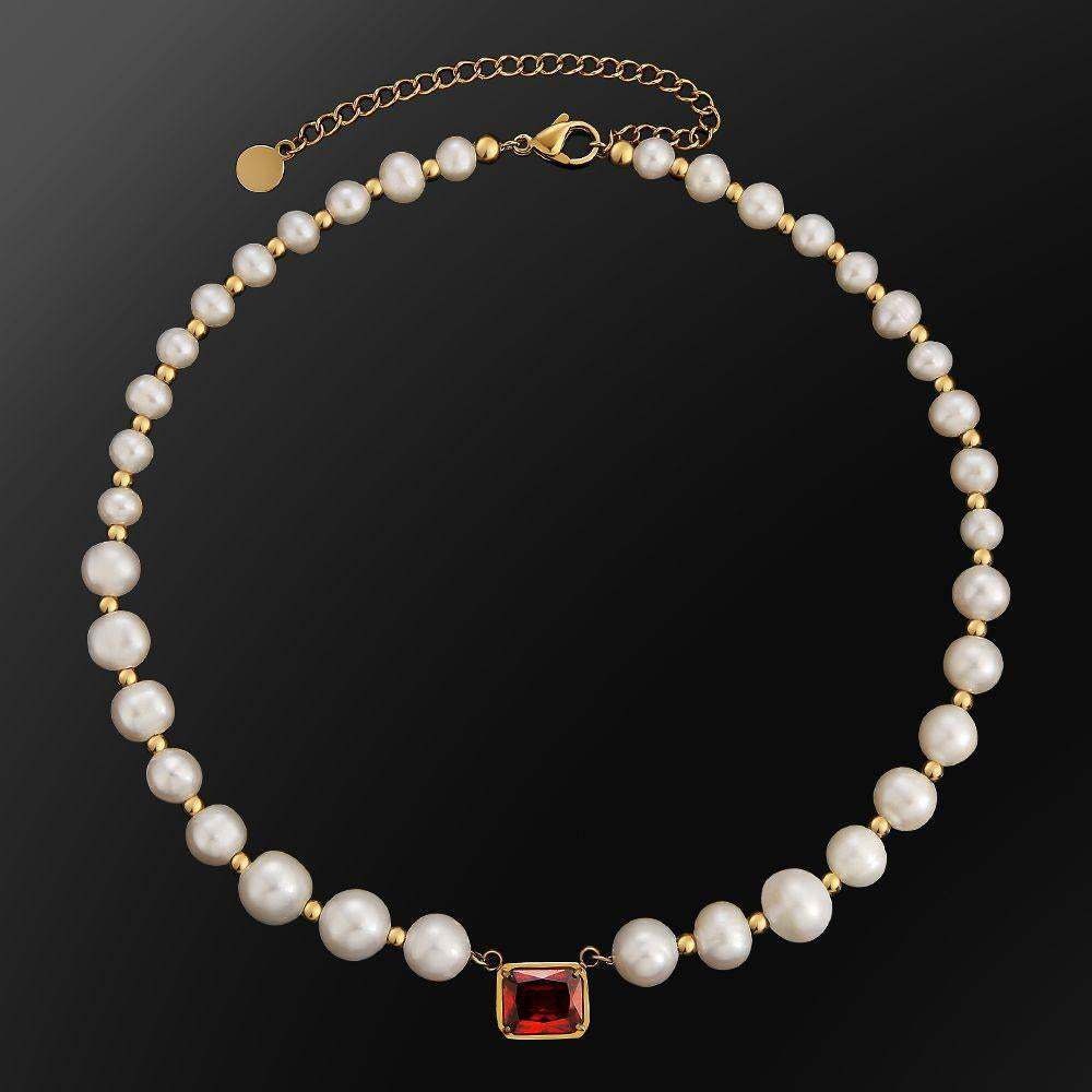 French Freshwater Natural Pearl Necklace