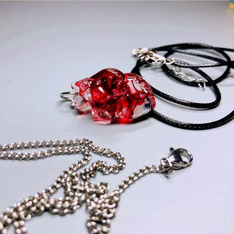 Flesh And Blood Heart Creative Necklace Pendant Heart Artwork