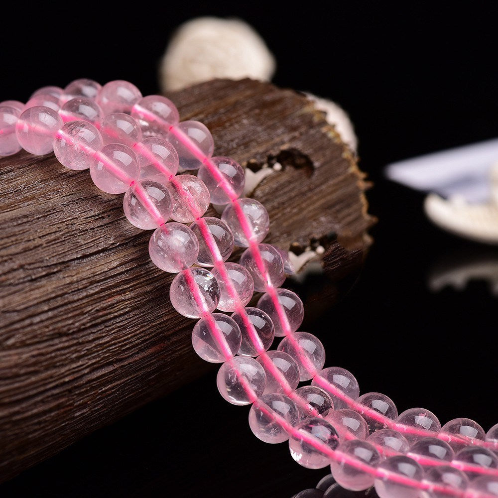 East China Sea Natural Crystal Raw Stone Polished Round Beads Handmade DIY Beaded Jewelry