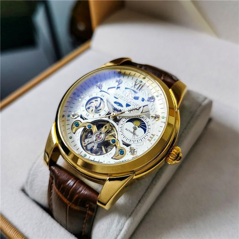 Fashion Men's Waterproof Tourbillon Fully Automatic Mechanical Watch