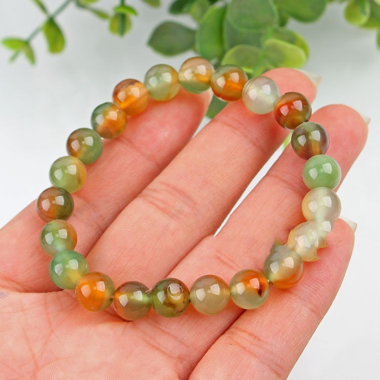 Peacock Agate Bracelet Jewelry 8-20mm