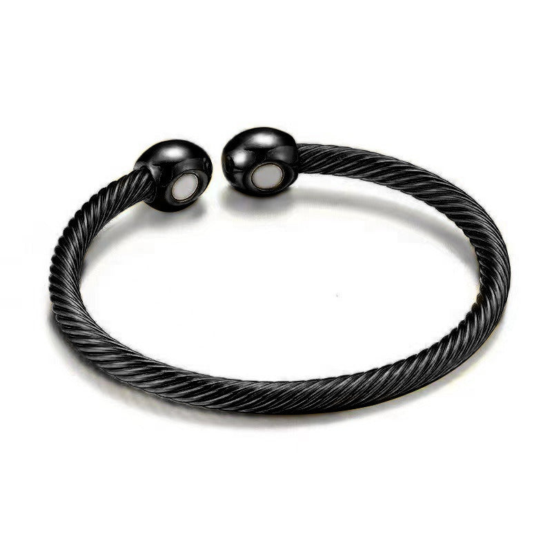 Titanium Steel Wire Bracelet Men's Hip Hop Punk Thread Bracelet