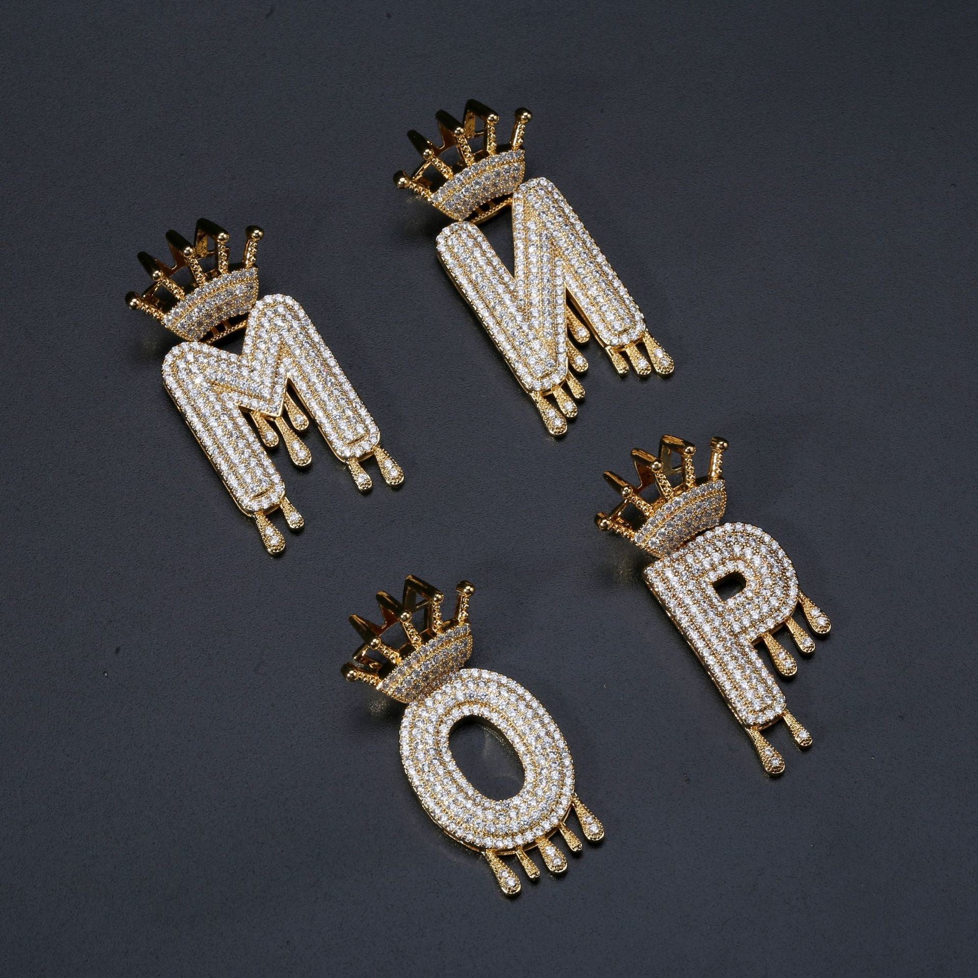 English Letter Hip Hop Pendant