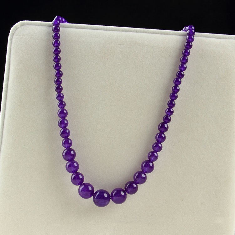 Amethyst Tianhe Stone Yunnan Colorful Jade Necklace