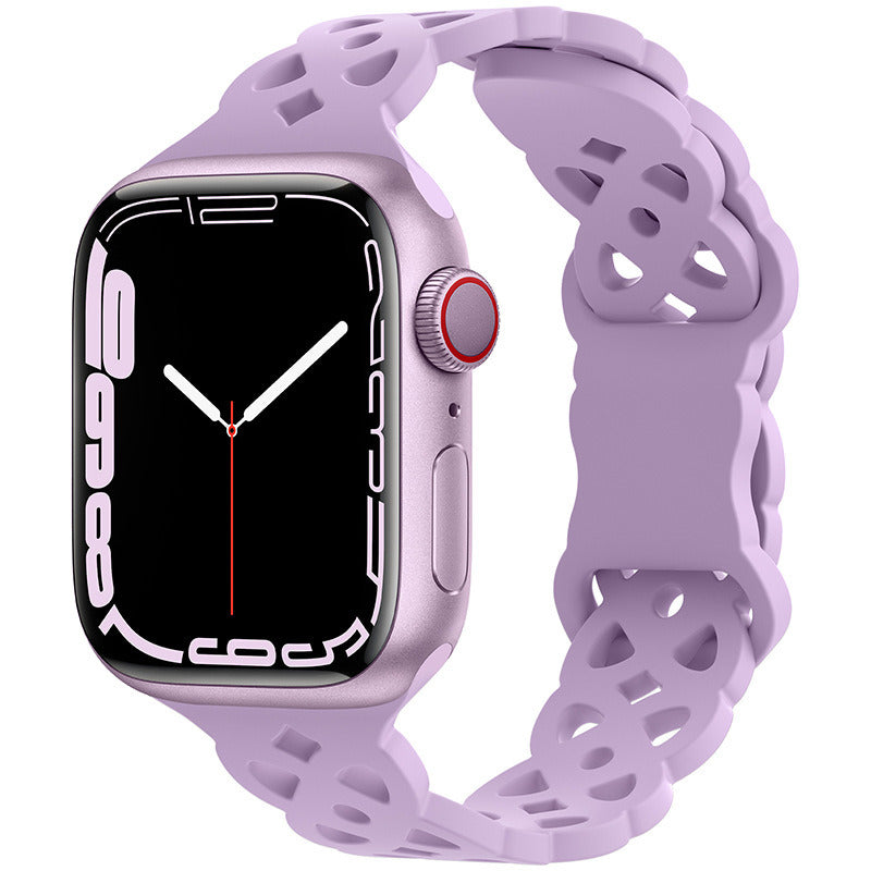 Cat's Eye Hollow Silicone Watch Strap