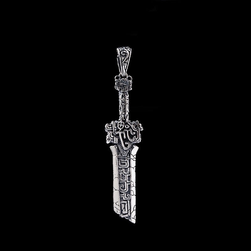 Male Vintage Fashion Thai Silver Pendant Necklace