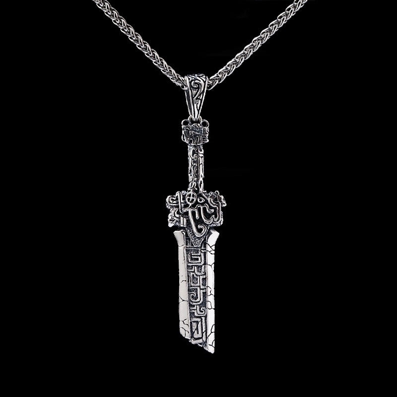 Male Vintage Fashion Thai Silver Pendant Necklace