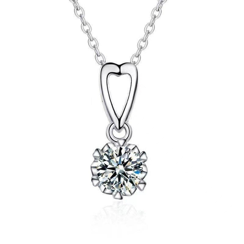 Bowknot Diamond Inlaid Zircon Necklace