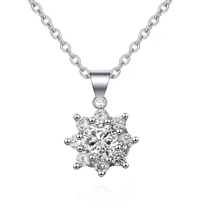 Bowknot Diamond Inlaid Zircon Necklace