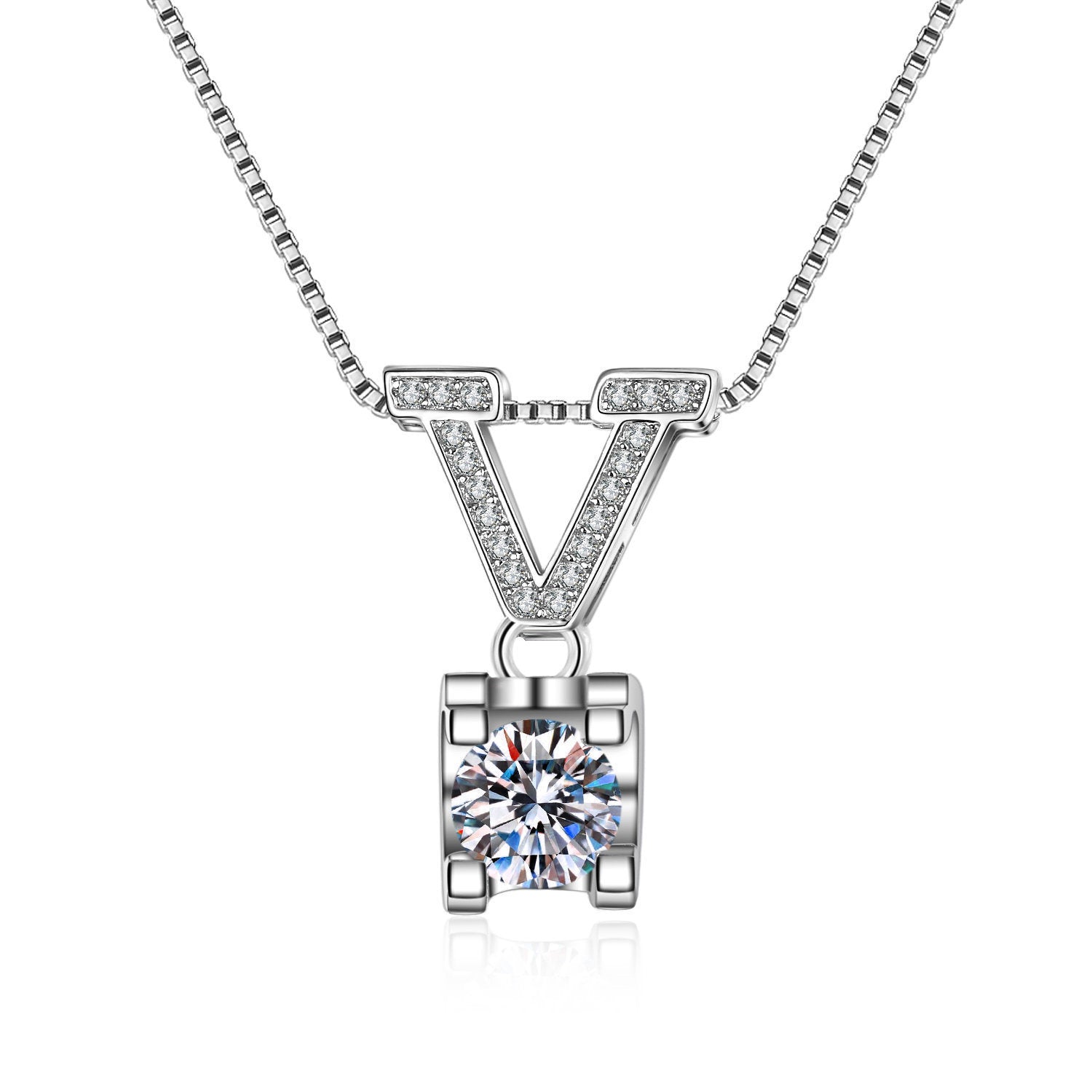 Bowknot Diamond Inlaid Zircon Necklace