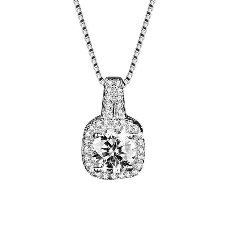 Bowknot Diamond Inlaid Zircon Necklace