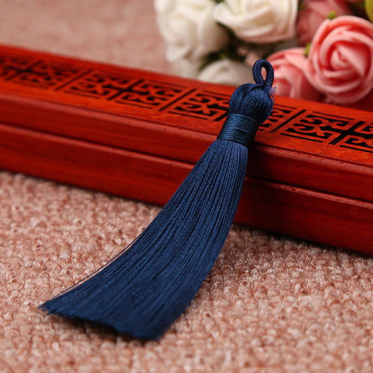 Chinese Knot Bookmark Polyester Faux Ice Silk Coil Tassel Tassels