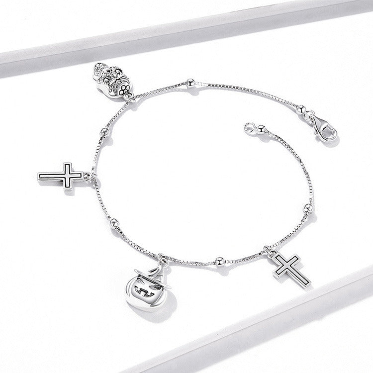 Ladies Fashion Personality Cross Skull Bracelet