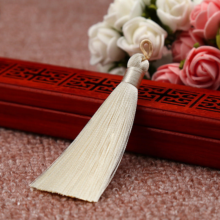 Chinese Knot Bookmark Polyester Faux Ice Silk Coil Tassel Tassels