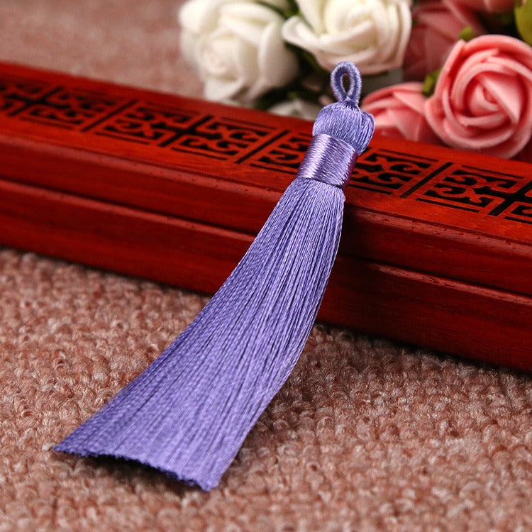 Chinese Knot Bookmark Polyester Faux Ice Silk Coil Tassel Tassels