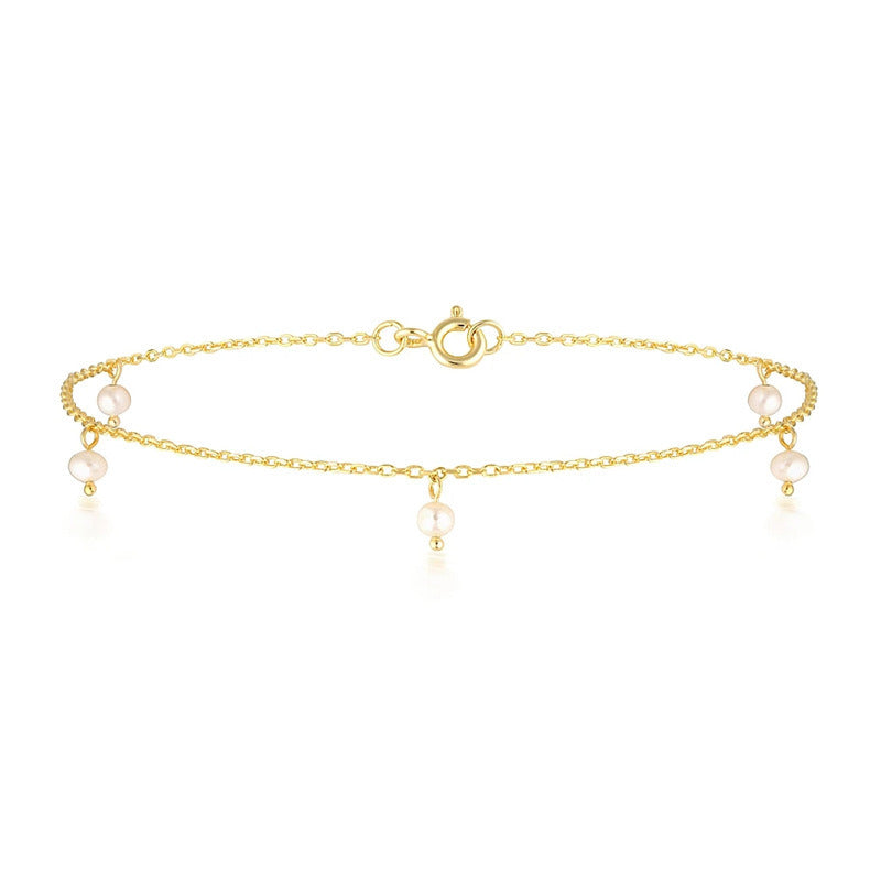 Fashion Baroque Shaped Pearl Anklet