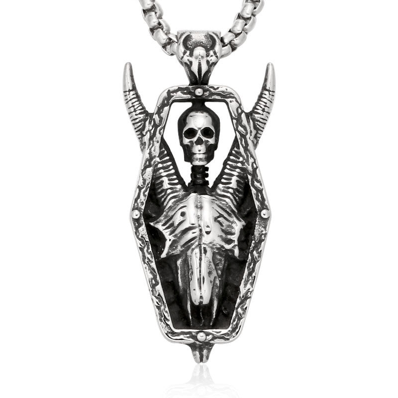 Punk Skull Titanium Steel Pendant