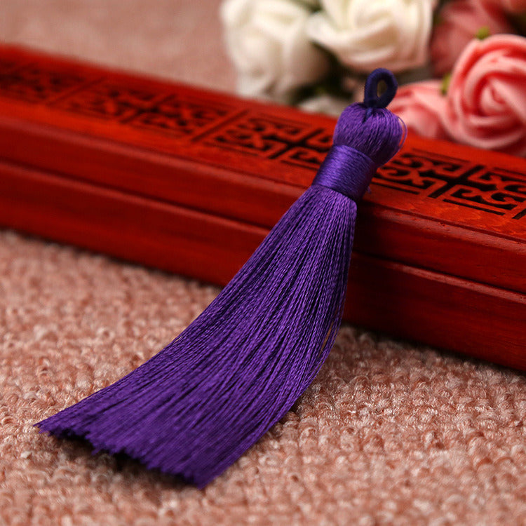 Chinese Knot Bookmark Polyester Faux Ice Silk Coil Tassel Tassels