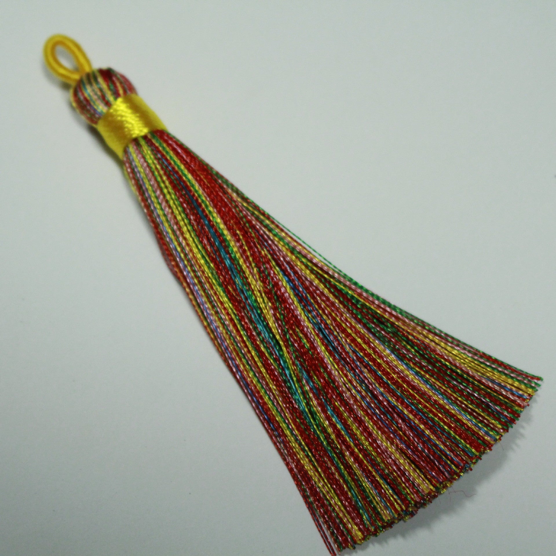 Chinese Knot Bookmark Polyester Faux Ice Silk Coil Tassel Tassels