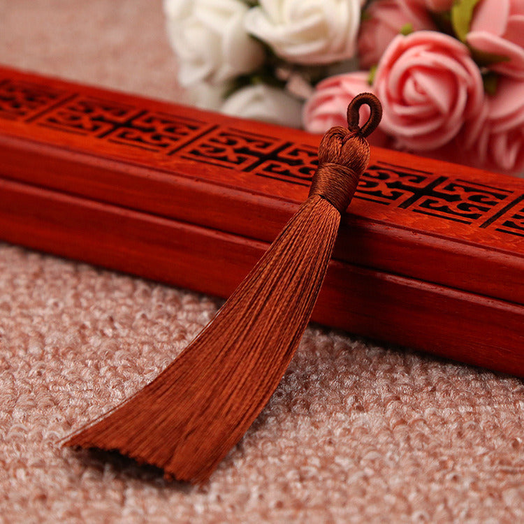 Chinese Knot Bookmark Polyester Faux Ice Silk Coil Tassel Tassels