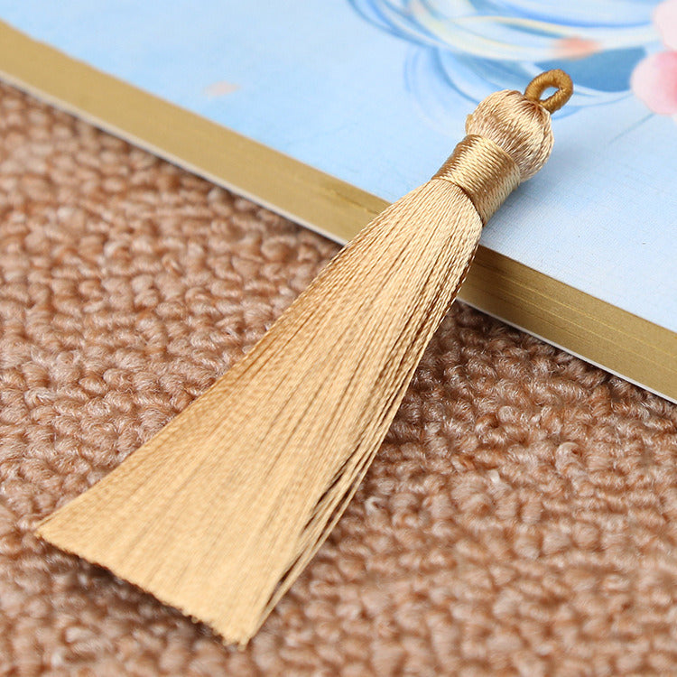 Chinese Knot Bookmark Polyester Faux Ice Silk Coil Tassel Tassels