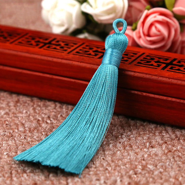 Chinese Knot Bookmark Polyester Faux Ice Silk Coil Tassel Tassels