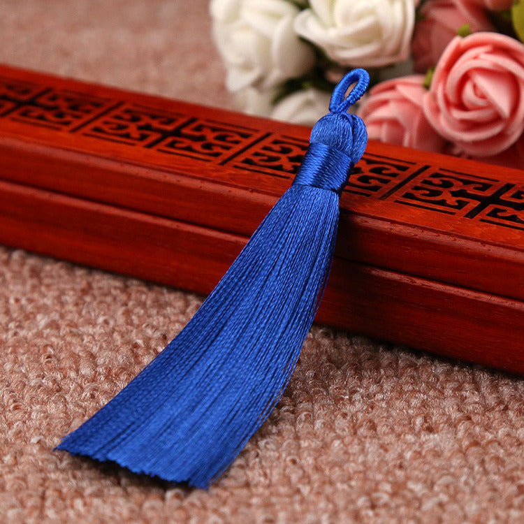 Chinese Knot Bookmark Polyester Faux Ice Silk Coil Tassel Tassels