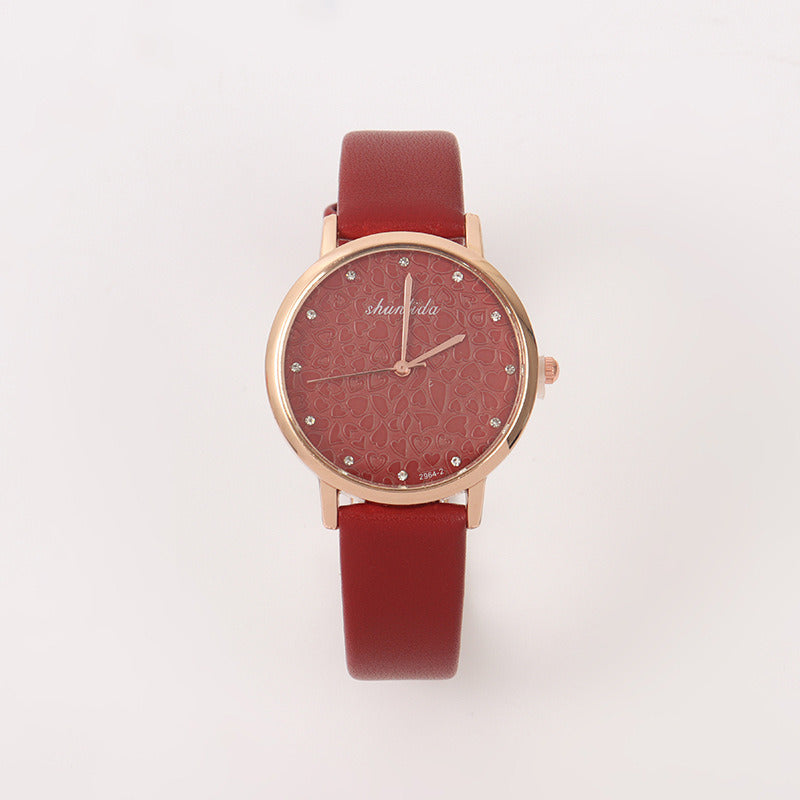 Niche Belt Watch Light Luxury College Style Simple Temperament Ladies Quartz Watch