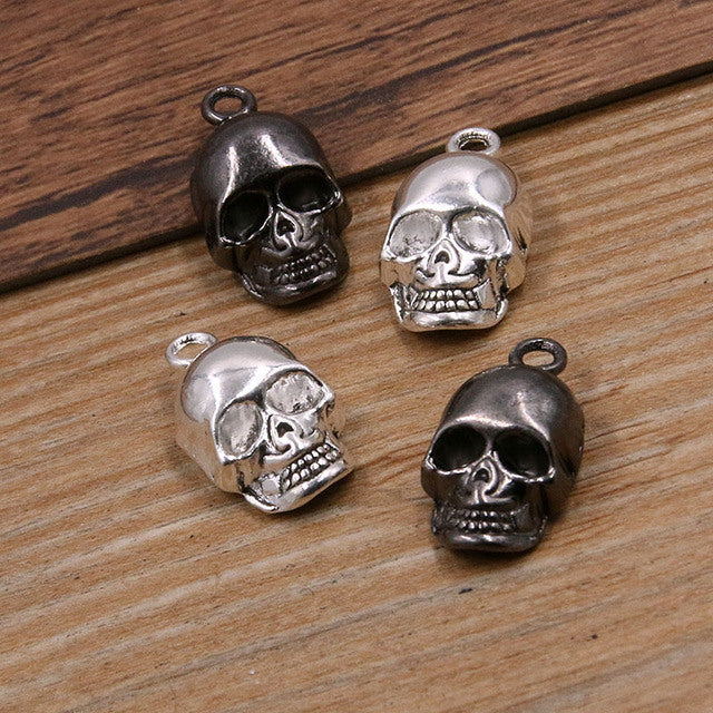 10Pcs 3 Color Skull Ghost Head Charms Halloween Pend