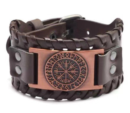 European And American Viking Bracelet Vintage Compass Compass