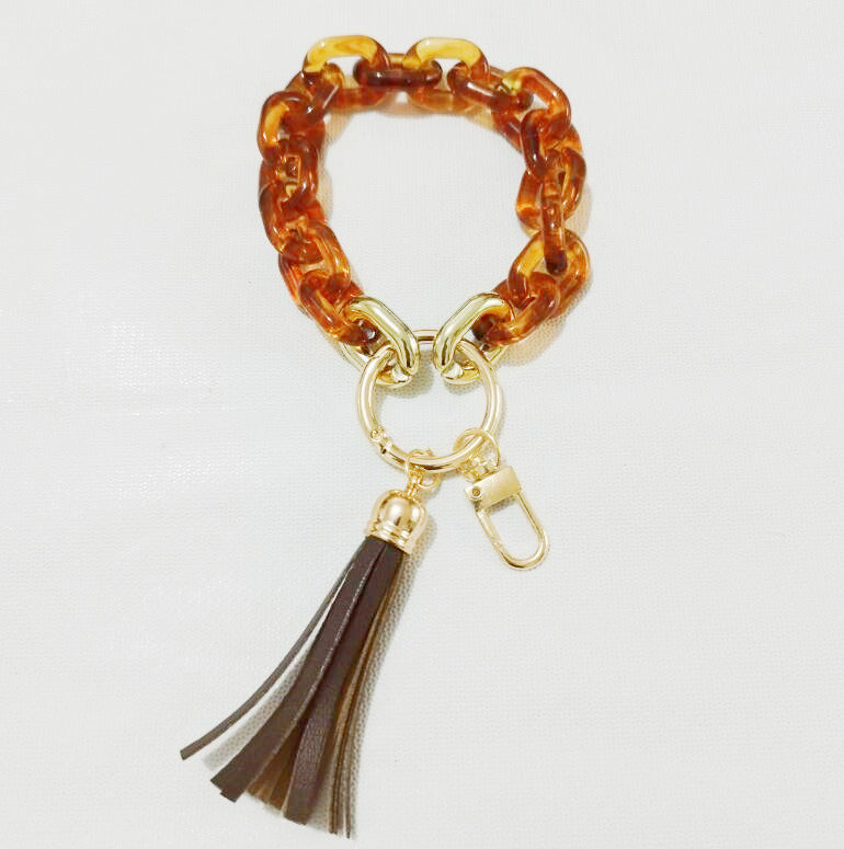 New Style Acrylic Bracelet Ladies Keychain Color