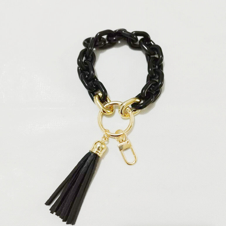 New Style Acrylic Bracelet Ladies Keychain Color