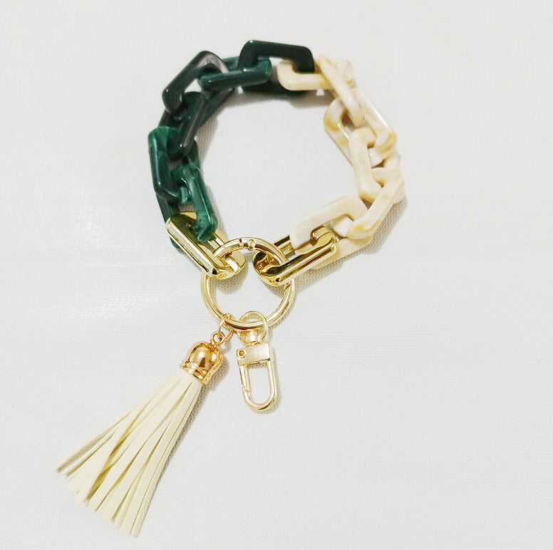 New Style Acrylic Bracelet Ladies Keychain Color