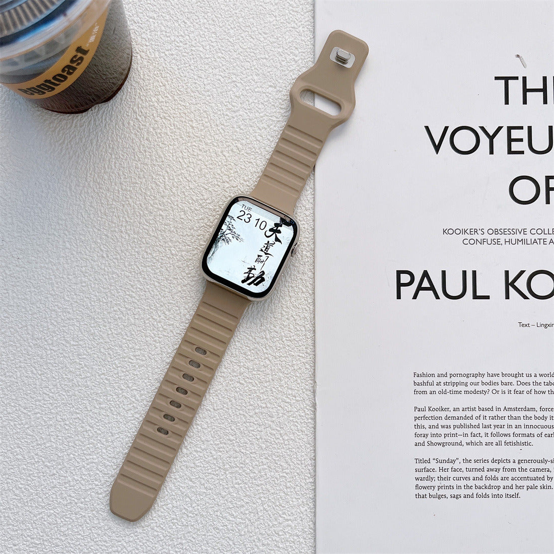 Suitable For Watch Generation Silicone Strap King Kong Wave
