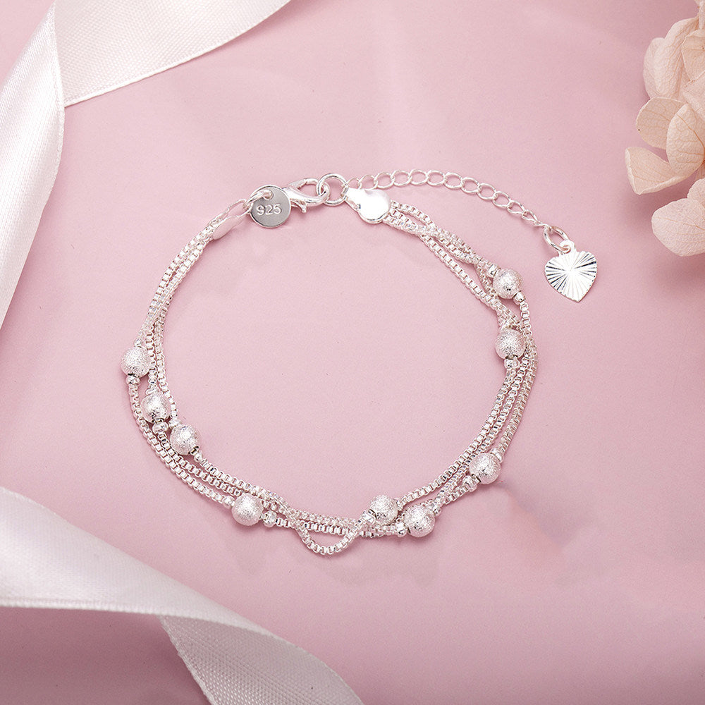 European And American Fashionable 925 Silver Plated Bracelet