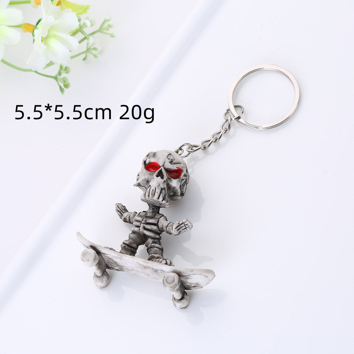 Skull Creative Keychain Rubber Pendant