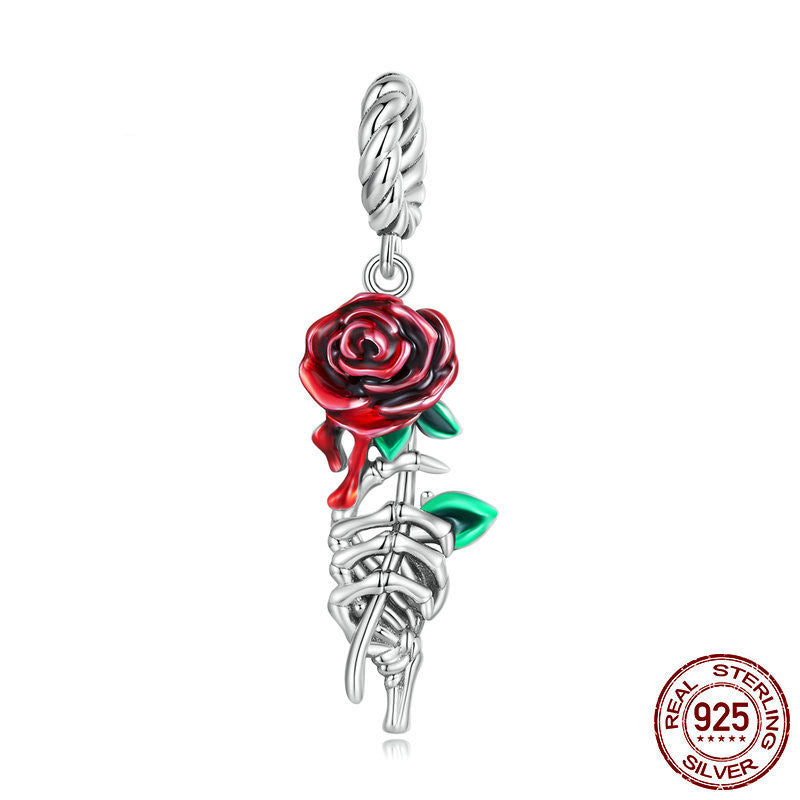 Scarlet Rose DIY Bracelet Pendant Dark