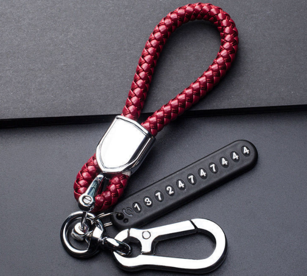 Anti-lost Number Plate Men's High-end Car Key Chain