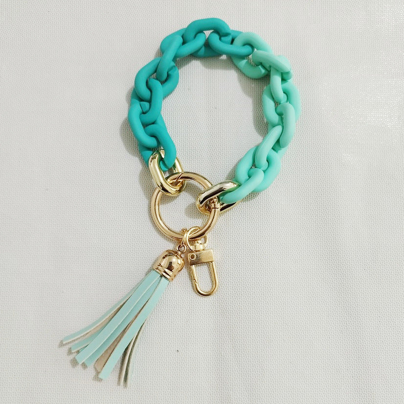 New Style Acrylic Bracelet Ladies Keychain Color