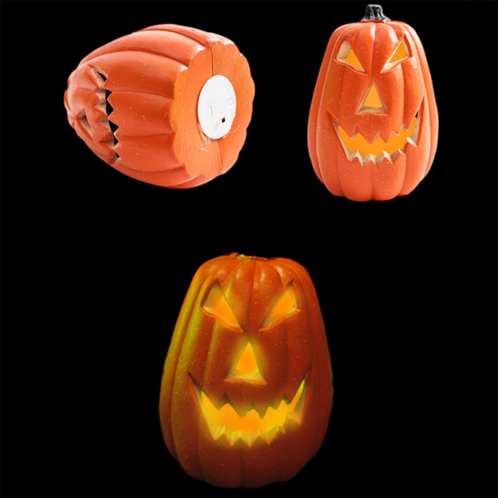 Halloween LED Pumpkin Lantern Novelty Party Decoration Figurine Lantern