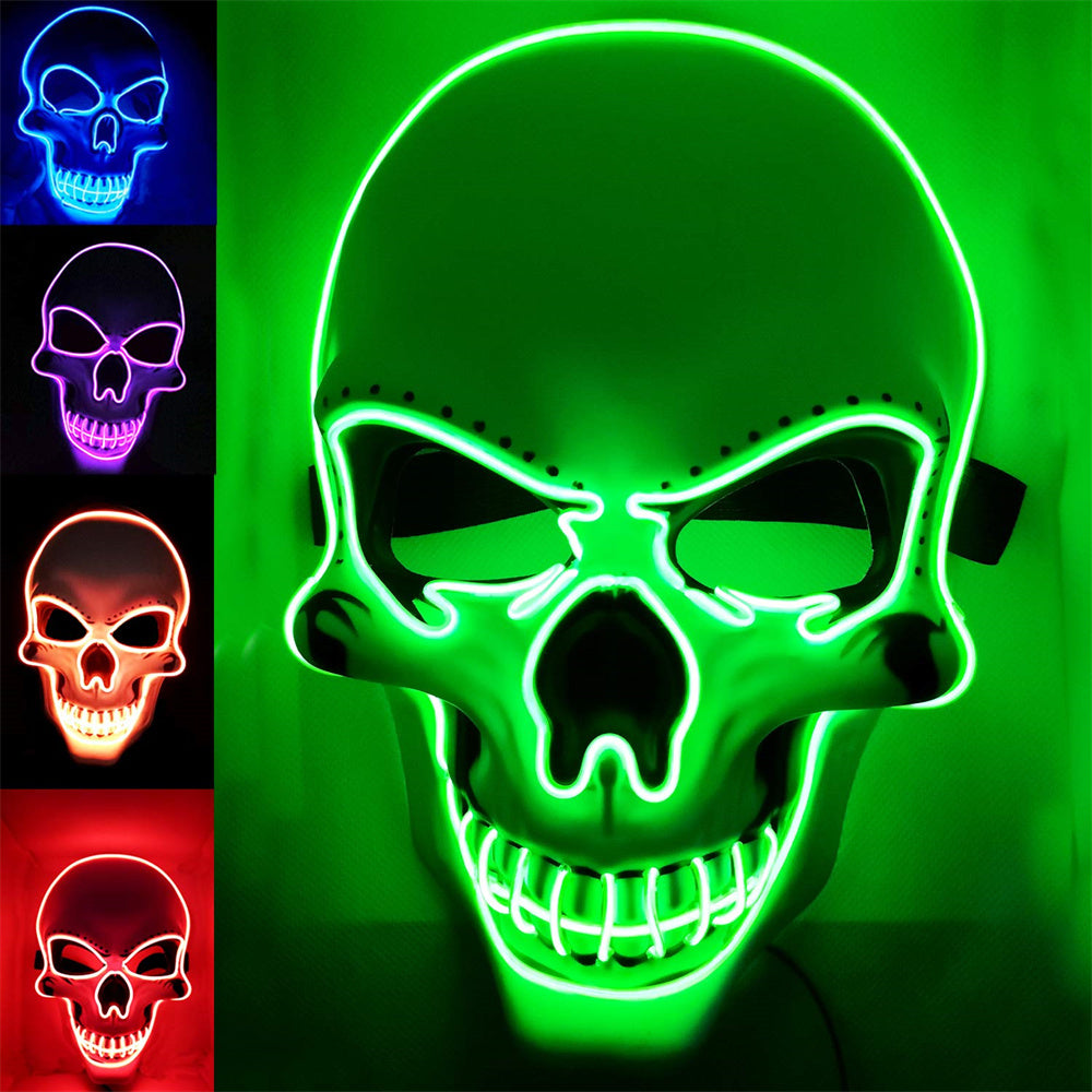 Halloween Mask LED Light up Costumes Scary Mask for Party Supplies