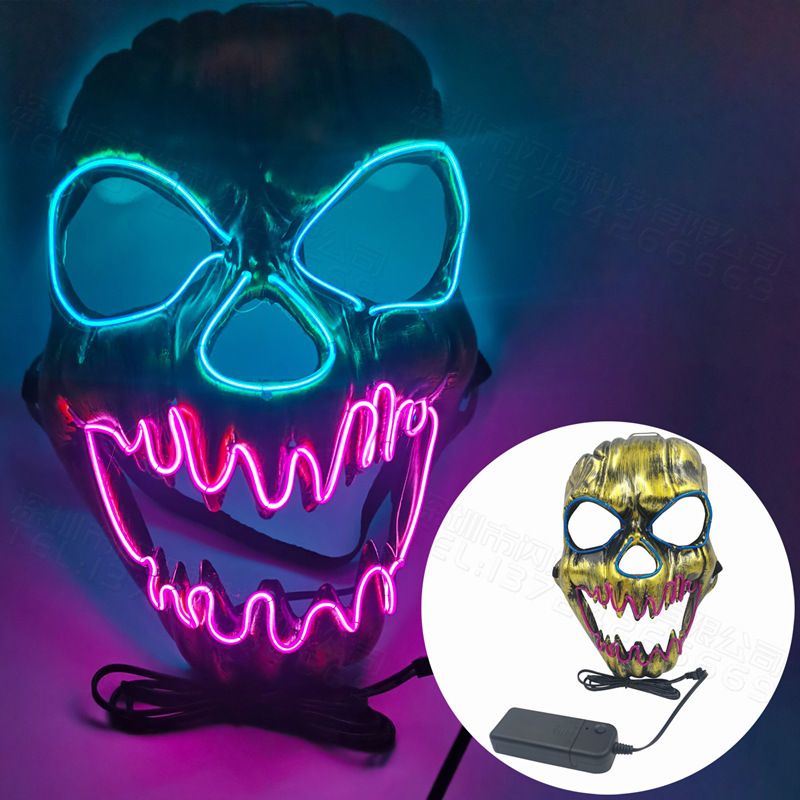 Halloween LED Mask, Scary Light Up Mask for Halloween Costume Parties