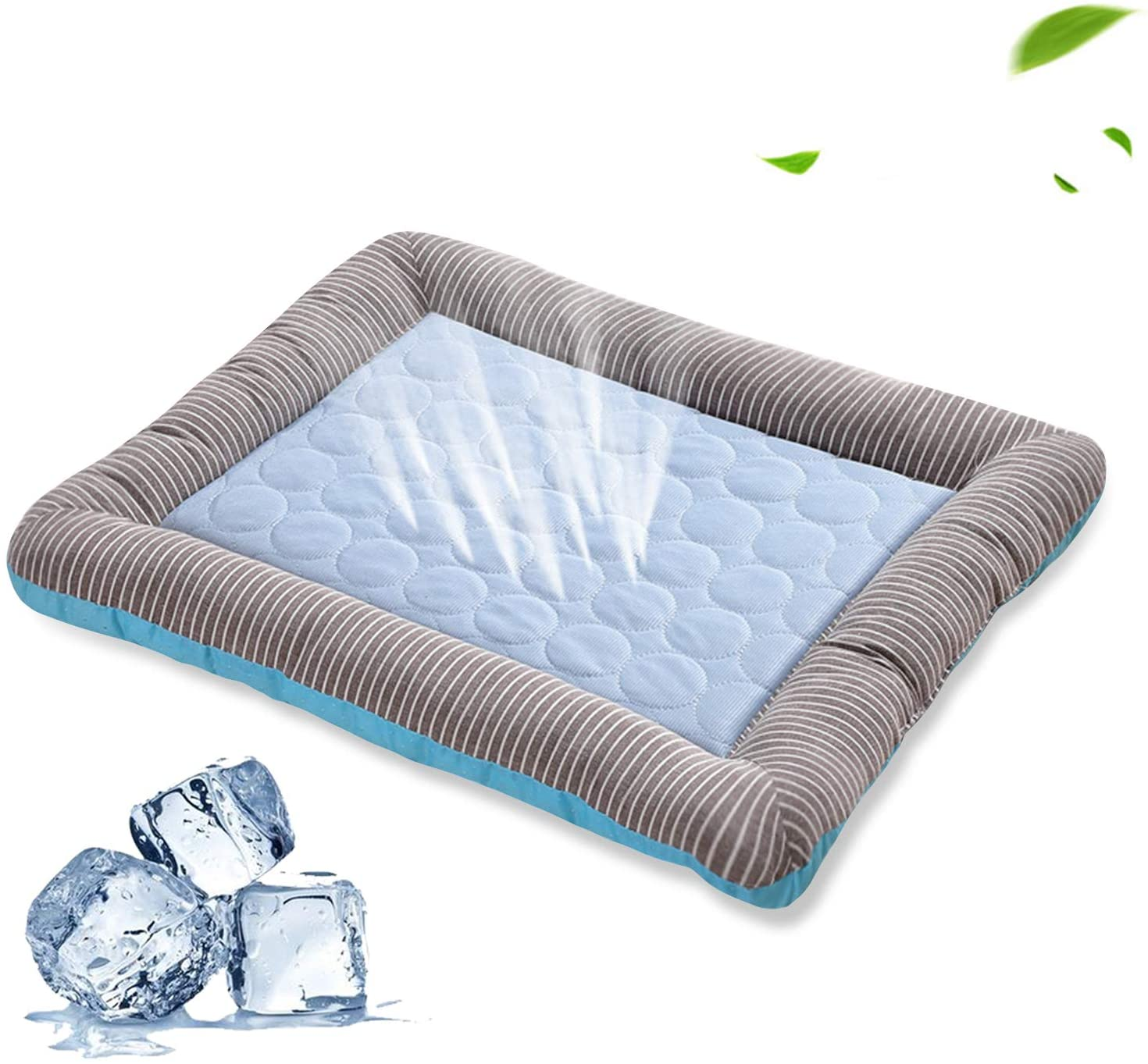 Pet Cooling Pad Bed For Dogs Cats Puppy Kitten Cool Mat Pet Blanket Ice Silk Material Soft For Summer Sleeping Pink Blue Breathable