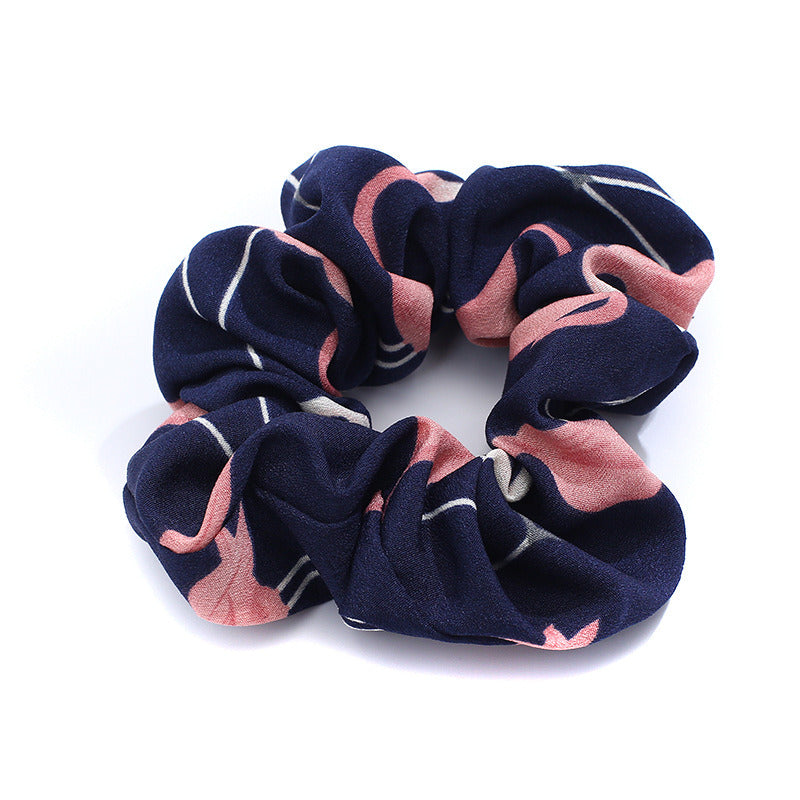 Fashion Girls Flamingo Large Intestine Hair Ring Accessories