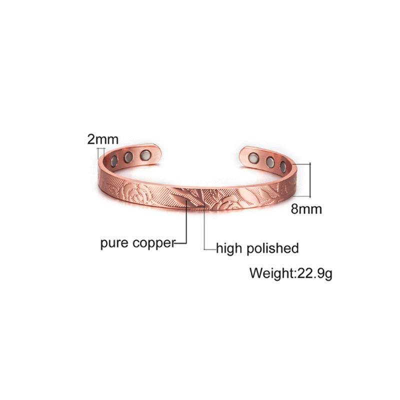 Fashion Vintage Pure Copper Magnetic Bracelet