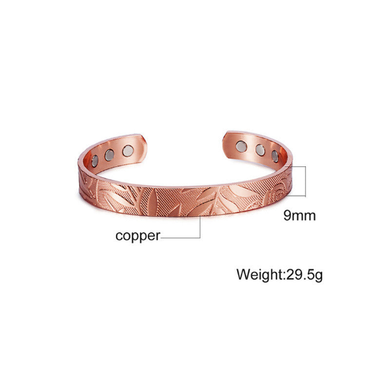 Fashion Vintage Pure Copper Magnetic Bracelet