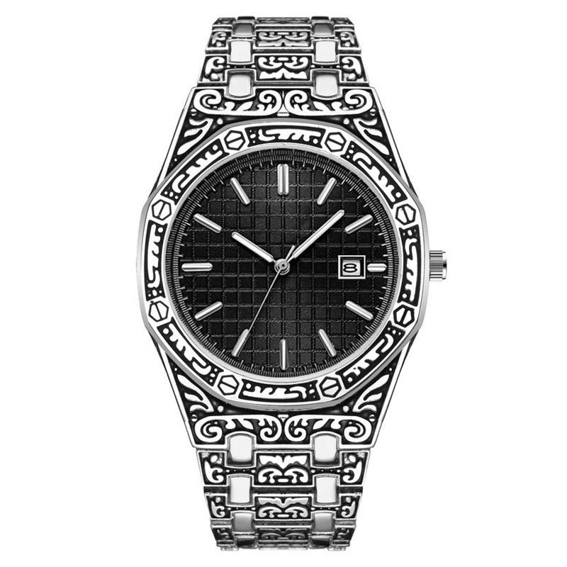 New Fashion Men's Classic Engraved Fashion Antique Watch