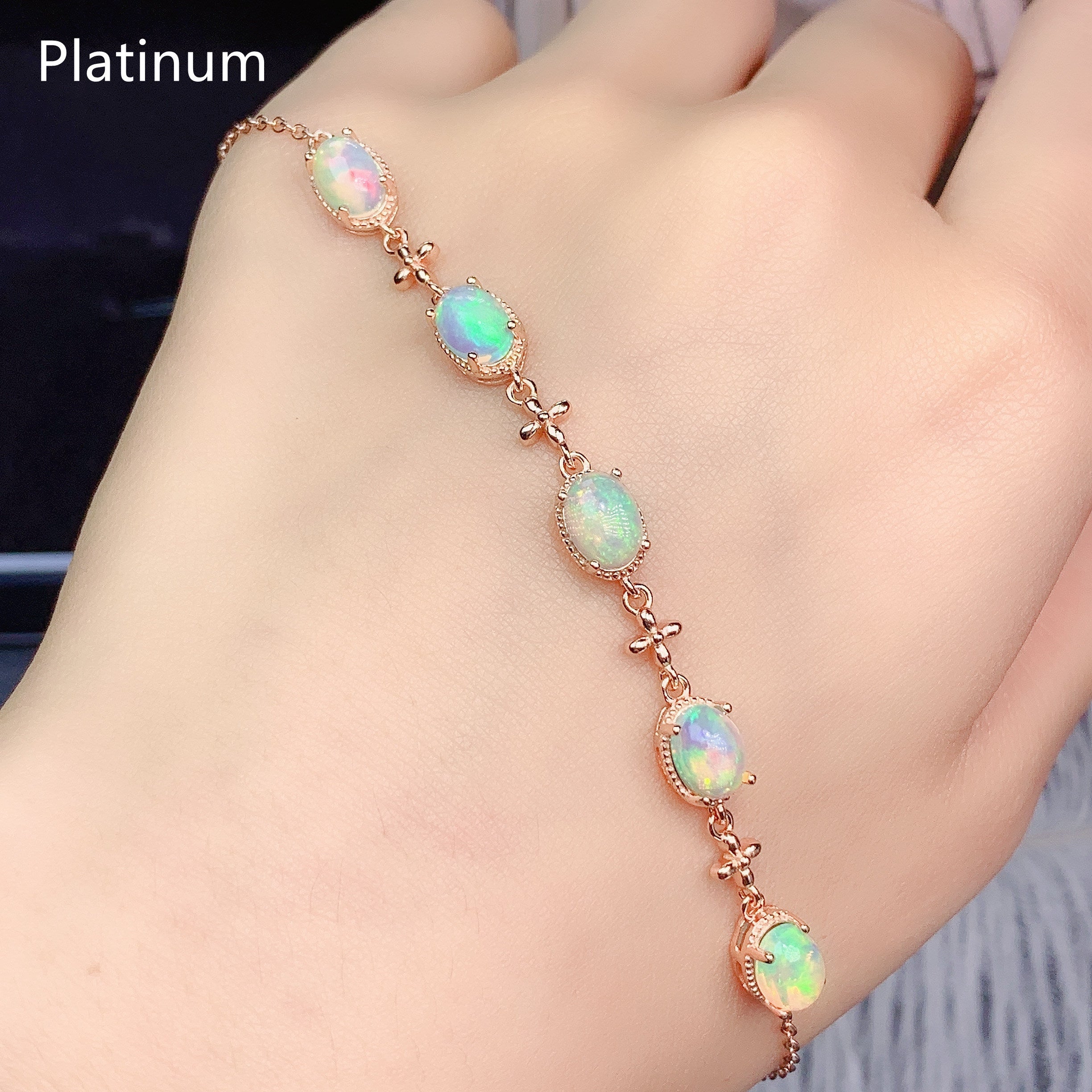 Women's Simple Personality Natural Opal Bracelet